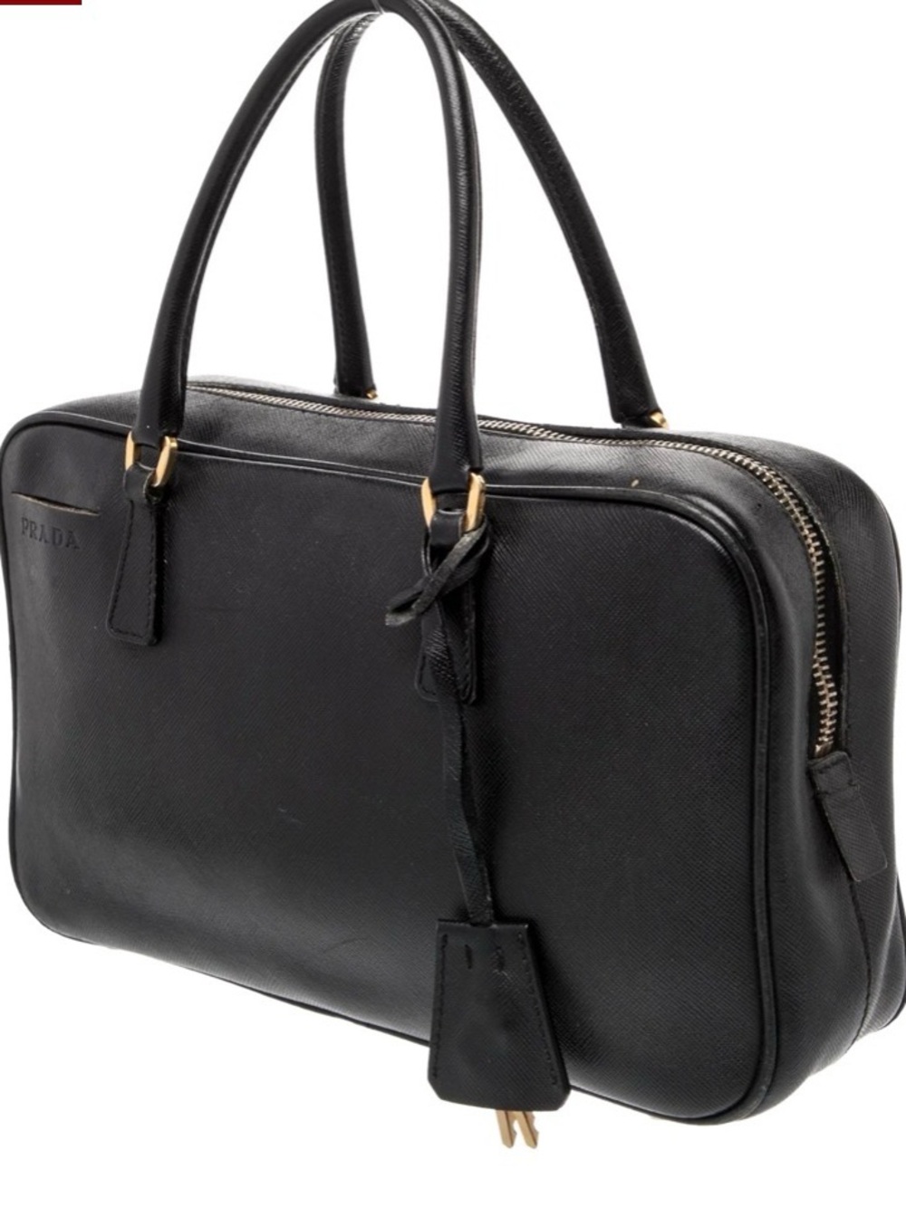 Prada Women's Saffiano Cuir Leather Bauletto